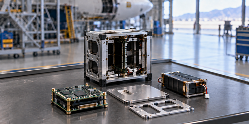 Aircraft or satellite subsystem with robust monitoring, sequencing, and mixed-signal control electronics