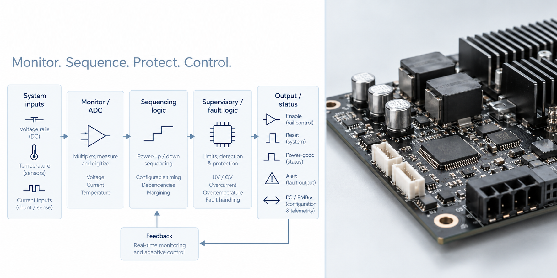 Board management IC block diagram